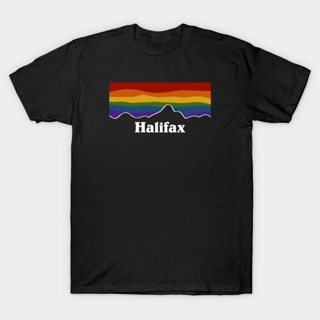 Halifax Rainbow Pride Sunset - Version 2 T-Shirt by viking_elf